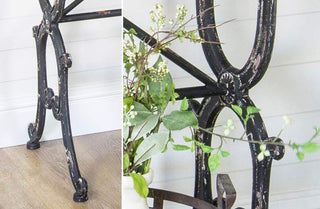 Ornate Wood and Metal Console Table
