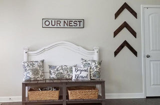 *HUGE* Galvanized "Our Nest" Sign