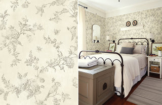 Prepasted Toile Wallpaper  Pick Your Color