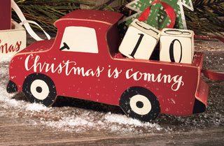 Christmas Is Coming Red Truck Advent Calendar