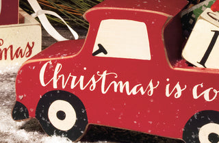 Christmas Is Coming Red Truck Advent Calendar