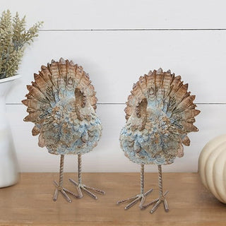 Decorative Standing Turkey, Set of Two