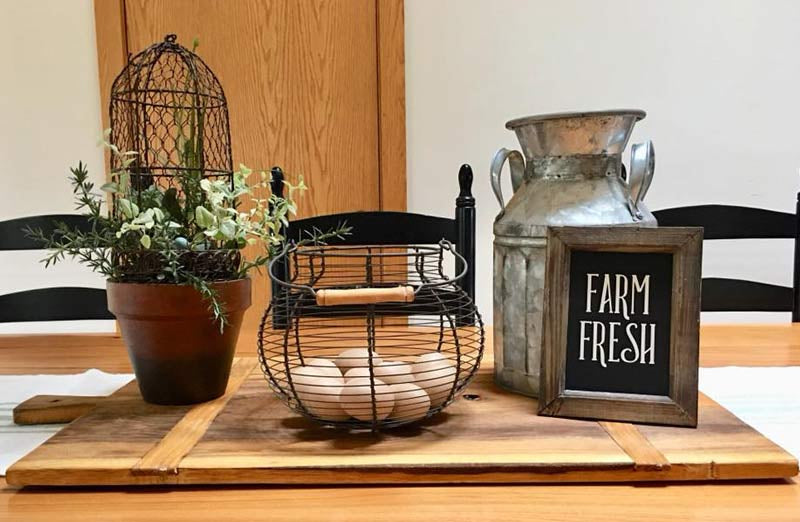Tag Farmhouse Rustic Vintage Chicken Wire Egg Basket With Handle For Egg  Holder Fruit And Kitchen Living Room Home Rooster Decor Decoration  Collecting