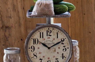 Vintage Grocery Scale Clock