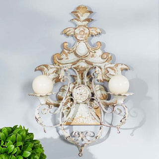 Distressed Ornate Wall Sconce