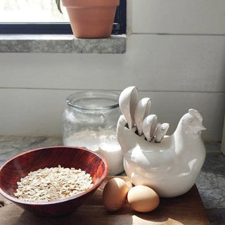 Ceramic Chicken Measuring Spoon Set