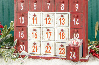 Wooden Barn Advent Calendar