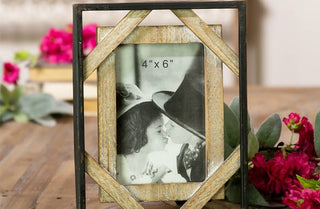Metal and Barn Wood Picture Frame