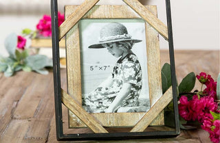 Metal and Barn Wood Picture Frame