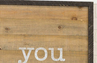 You and Me Wooden Planked Sign
