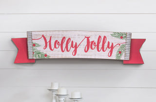 Rustic "Holly Jolly" Sign