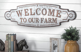 Welcome To Our Farm Sign