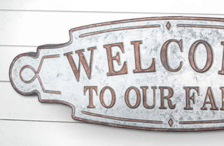 Welcome To Our Farm Sign