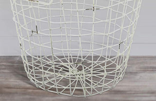 Distressed Wire Storage Basket