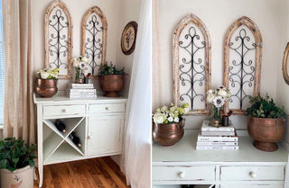 Distressed Cathedral Window Frame, Pick Your Color