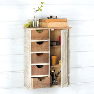 Farmhouse Wooden Storage Cabinet