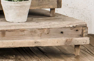 Distressed Wooden Planked Risers  Set of 3