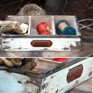 Distressed Wooden Tool Box