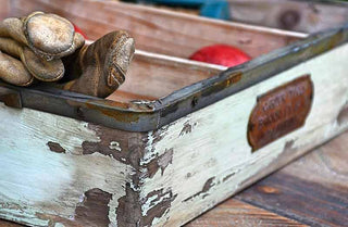 Distressed Wooden Tool Box