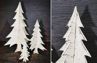 Wooden Christmas Tree Tabletop Cutout