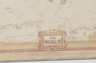 HUGE Hanging Canvas World Map