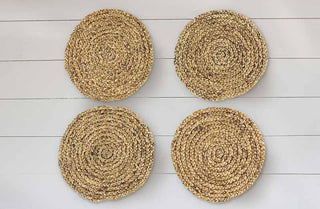 Woven Hyacinth Placemats  Set of 4
