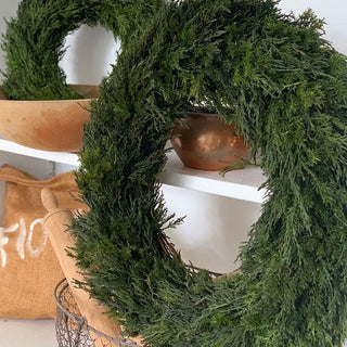 Preserved Cypress Wreaths, Pick Your Size